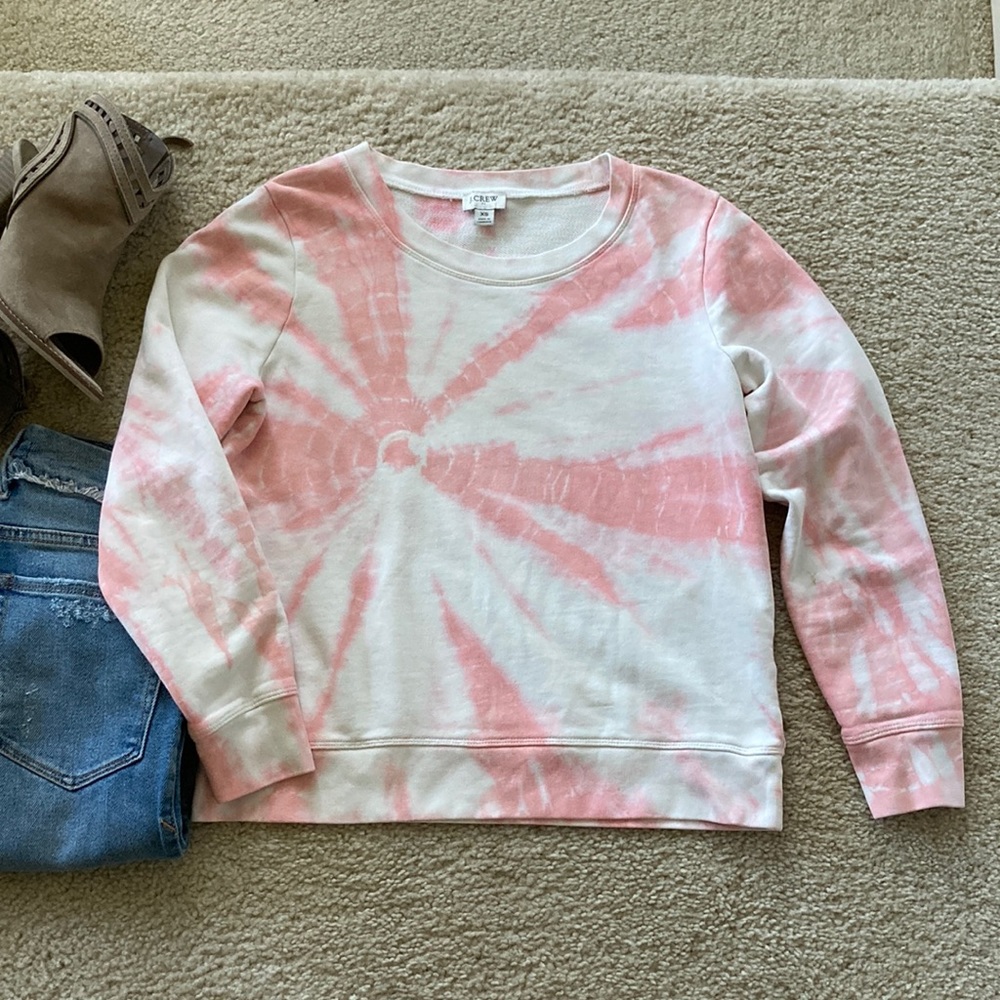 J Crew Tie Dye Sweatshirt - Picture 1 of 6